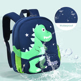 Kids Dinosaur Backpacks Waterproof Neoprene Mini Book Bag