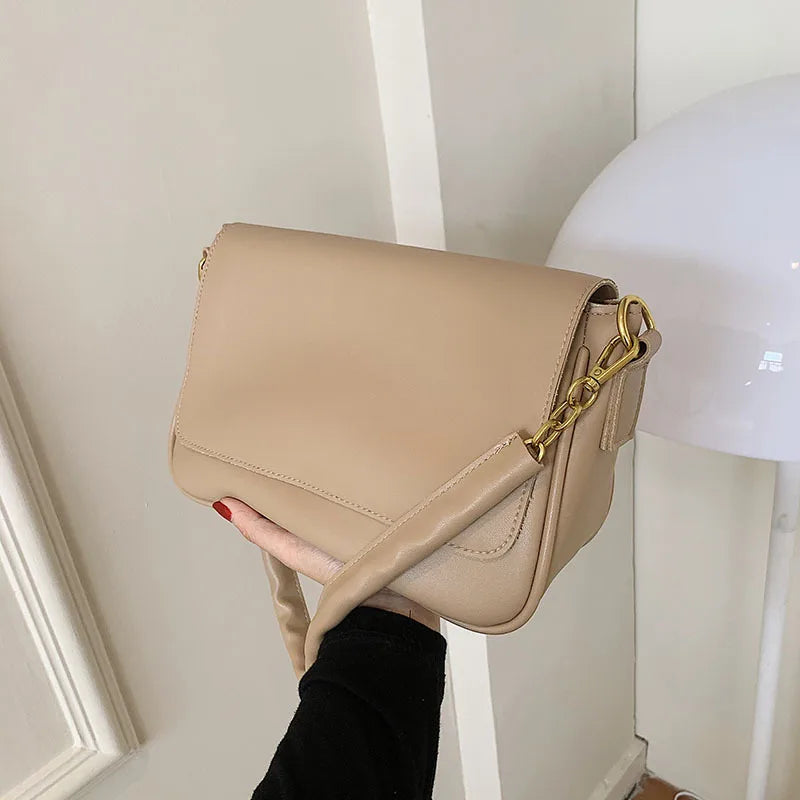 Casual Soft Leather Retro One-shoulder Messenger Bag