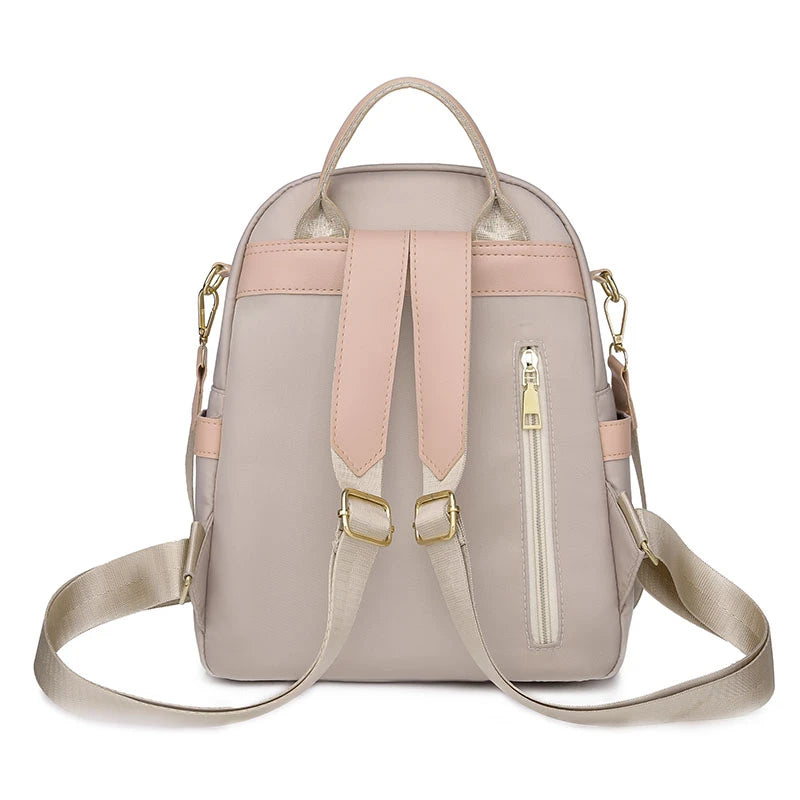 Oxford Cloth Travel Backpack Ladies School Bag