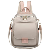 Oxford Cloth Travel Backpack Ladies School Bag