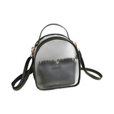 Ladies Letter Print Backpack Transparent Large Capacity Casual Mobile Phone Bag