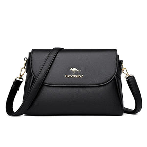 Large-Capacity Soft Leather Shoulder Bag Ladies Messenger Bag