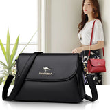Large-Capacity Soft Leather Shoulder Bag Ladies Messenger Bag