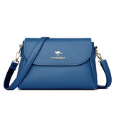 Large-Capacity Soft Leather Shoulder Bag Ladies Messenger Bag