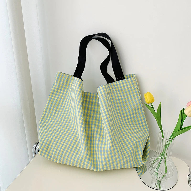 Large Capacity Nylon Ladies Shopping Bag Shoulder Bag Travel Tote Bag