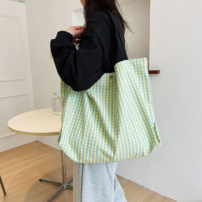Large Capacity Nylon Ladies Shopping Bag Shoulder Bag Travel Tote Bag