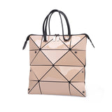 Casual Female PU Folding Tote Bags Women Diamond Crossbody Shou
