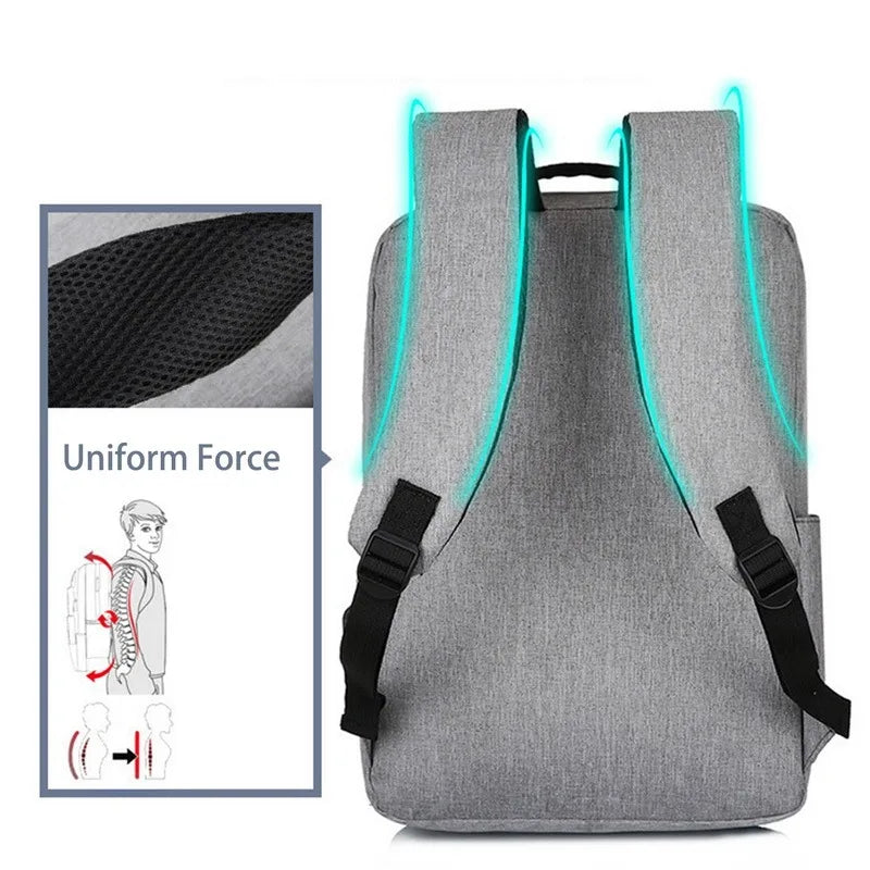 Waterproof Business Laptop Backpack USB Charging Bagpack