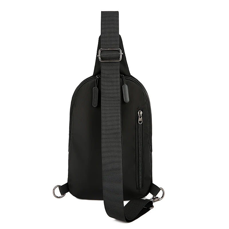 Men's Belt Bag Charging Chest Bag Travel Bag Multi-function Messenger Bag Pocket