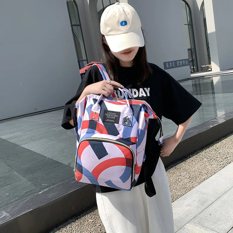 Mom Bag Diaper Backpack Waterproof Travel Bag Multifunctional