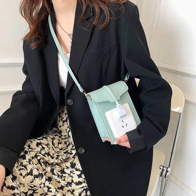 Bucket Casual Shoulder Bag PU Crossbody Girls Bag