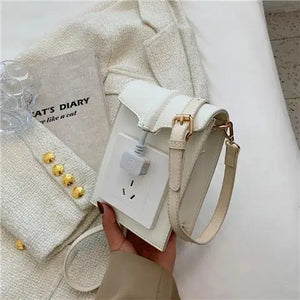 Bucket Casual Shoulder Bag PU Crossbody Girls Bag
