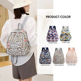 Oxford Cloth Backpack Lady Messenger Bag Letter Rucksack School Bag