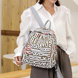 Oxford Cloth Backpack Lady Messenger Bag Letter Rucksack School Bag