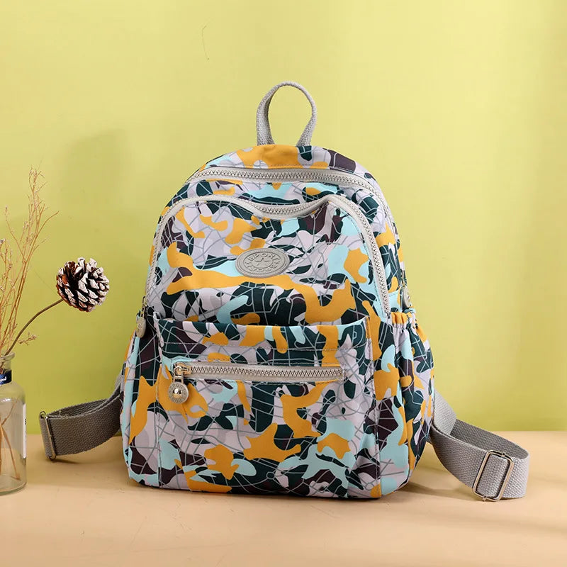 Oxford Cloth Backpack Lady Messenger Bag Letter Rucksack School Bag
