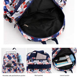 Oxford Cloth Backpack Lady Messenger Bag Letter Rucksack School Bag