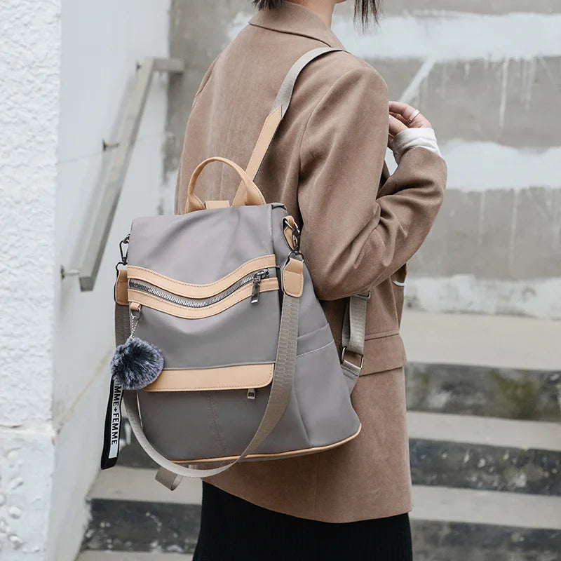 Oxford Cloth Backpack Lightweight Single Shoulder Bag