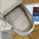 Patchwork Student School Backpack College Travel Rucksack High Schoolbag