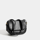 Vintage PU Leather Saddle Shoulder Bag Flap Messenger Crossbody Handbag