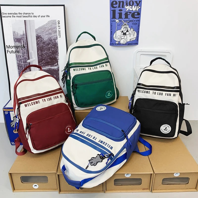 Summer Woman Backpack School Backpack For Teenage Girls Boys College Student