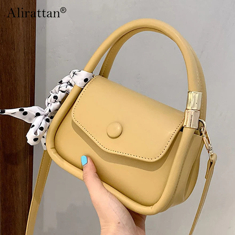 Women Small Square Bag High PU Leather Fashionable Ladies Messenger Bag
