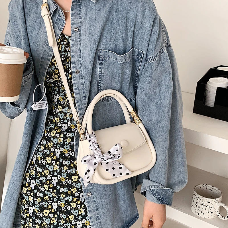 Women Small Square Bag High PU Leather Fashionable Ladies Messenger Bag