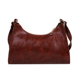 Vintage Shoulder Underarm Bag PU Leather Female Daily Bag
