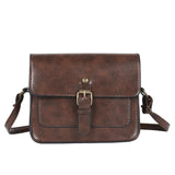 Vintage Leather Shoulder Bag Women Crossbody Messenger Clutch Purse