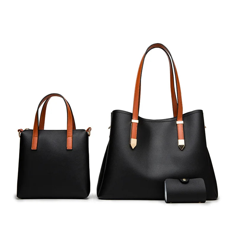 Casual Women's Handbags Shoulder Bag Big Capacity High PU Style