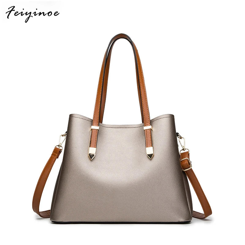 Casual Women's Handbags Shoulder Bag Big Capacity High PU Style