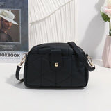 Women Solid Shoulder Crossbody Bag Leather Casual Messenger Bags