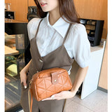 Women Solid Shoulder Crossbody Bag Leather Casual Messenger Bags