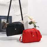 Women Solid Shoulder Crossbody Bag Leather Casual Messenger Bags