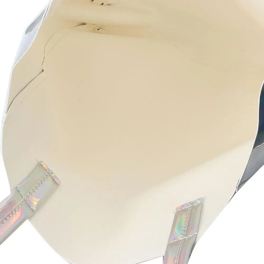 Women Laser Hologram Shoulder Bag Large Capacity Tote Silver