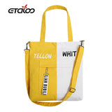 Embroidered Women Shoulder Bag Foldable Tote Bag