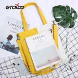 Embroidered Women Shoulder Bag Foldable Tote Bag