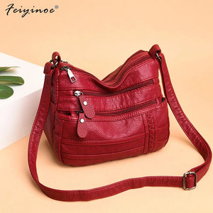 Women Shoulder Bags Ladies Crossbody Bag Female Handbag Soft Small PU Leather Ba