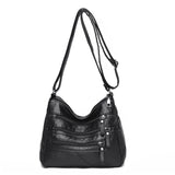 Leather Shoulder Crossbody Bags for Women Multiple Pockets Tote Bag