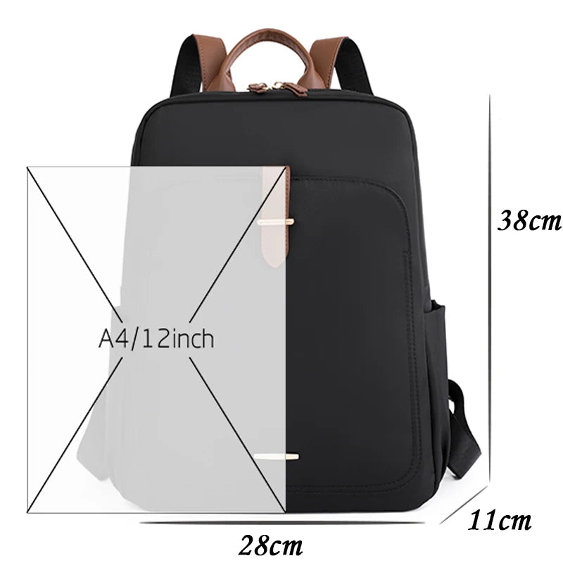 Casual Large Capacity Women's Backpack Nylon Fabric Single Shoulder Bag