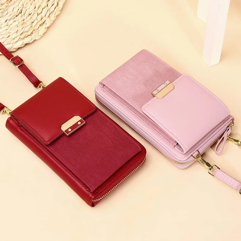 Women's Crossbody Bag Lock Buckle Small Square Bag