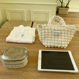 Bubble Flower Shoulder Bag Girl Handbag Large Capacity Shopping