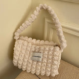 Bubble Flower Shoulder Bag Girl Handbag Large Capacity Shopping