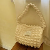 Bubble Flower Shoulder Bag Girl Handbag Large Capacity Shopping