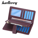 Women's Long Wallet Zipper Handbag Lychee Pattern