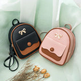 Women's Mini Backpack PU Leather Bagpack Small School Bags for Girls Y48