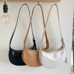 Zipper Women's Hobos Bag Soft PU Leather Women's Bag