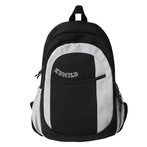 Patchwork Woman Backpack High Capacity Laptop Schoolbag For Teenage