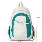 Patchwork Woman Backpack High Capacity Laptop Schoolbag For Teenage