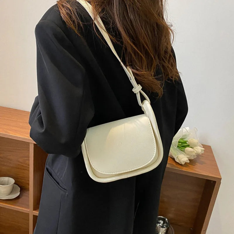Retro PU Leather Women's Handbag Crossbody Shoulder Bag