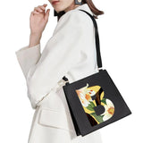 Square Bag Initial Name Letter Pattern Printing Commuter Bag Woman Bag Shoulder